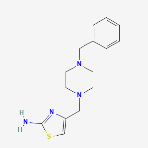 molecular formula C15H20N4S B1438290 4-[(4-Benzylpiperazin-1-yl)methyl]-1,3-thiazol-2-amine CAS No. 1097046-57-5