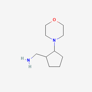 molecular formula C10H20N2O B1438294 [2-(Morpholin-4-yl)cyclopentyl]methanamine CAS No. 99849-59-9