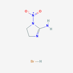 molecular formula C3H7BrN4O2 B14382953 1-Nitroimidazolidin-2-imine--hydrogen bromide (1/1) CAS No. 89602-25-5