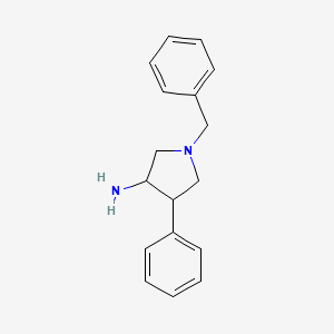molecular formula C17H20N2 B1438296 1-Benzyl-4-phenylpyrrolidin-3-amine CAS No. 1096341-35-3