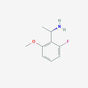 molecular formula C9H12FNO B1438299 (1S)-1-(6-Fluoro-2-methoxyphenyl)ethylamine CAS No. 870849-68-6