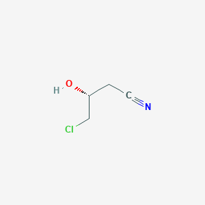 molecular formula C4H6ClNO B143830 (R)-4-氯-3-羟基丁腈 CAS No. 84367-31-7