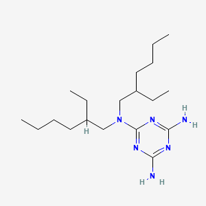 molecular formula C19H38N6 B14383002 N~2~,N~2~-Bis(2-ethylhexyl)-1,3,5-triazine-2,4,6-triamine CAS No. 88320-74-5