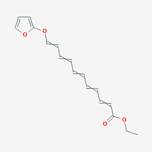 molecular formula C17H18O4 B14383005 Ethyl 11-[(furan-2-yl)oxy]undeca-2,4,6,8,10-pentaenoate CAS No. 89754-07-4