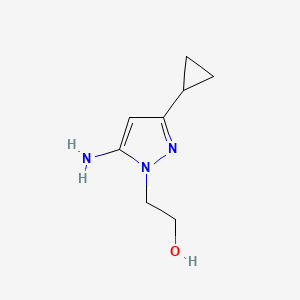 2-(5-Amino-3-cyclopropyl-1H-pyrazol-1-yl)ethanol