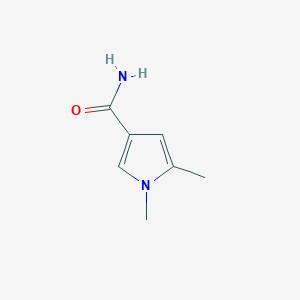 molecular formula C7H10N2O B14383053 1,5-Dimethyl-1H-pyrrole-3-carboxamide CAS No. 89943-18-0