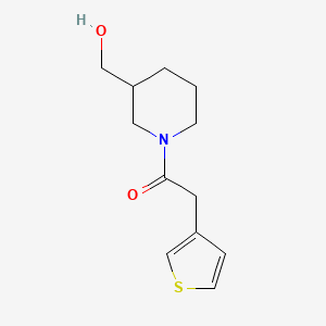 B1438306 1-(3-Hydroxymethyl-piperidin-1-yl)-2-thiophen-3-yl-ethanone CAS No. 916791-33-8