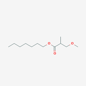 molecular formula C12H24O3 B14383132 Heptyl 3-methoxy-2-methylpropanoate CAS No. 90177-72-3