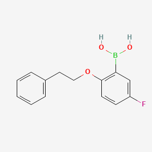 [5-Fluoro-2-(2-phenylethoxy)phenyl]boronic acid