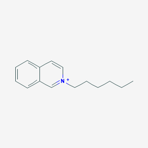 molecular formula C15H20N+ B14383183 Isoquinolinium, 2-hexyl- CAS No. 89965-26-4