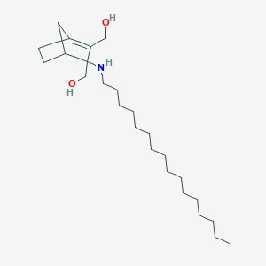 molecular formula C25H49NO2 B143832 2-Hexadecylamino-2,3-bis(hydroxymethyl)norbornene CAS No. 134864-19-0