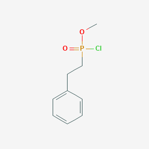 molecular formula C9H12ClO2P B14383261 Methyl (2-phenylethyl)phosphonochloridate CAS No. 88501-46-6