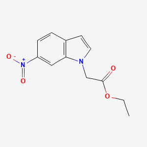 molecular formula C12H12N2O4 B1438327 Ethyl 2-(6-nitro-1H-indol-1-yl)acetate CAS No. 915037-28-4