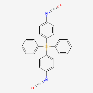 molecular formula C26H18N2O2Si B14383298 Bis(4-isocyanatophenyl)(diphenyl)silane CAS No. 88457-55-0