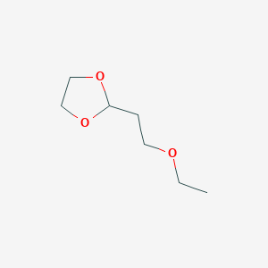 molecular formula C7H14O3 B14383342 2-(2-Ethoxyethyl)-1,3-dioxolane CAS No. 89769-17-5