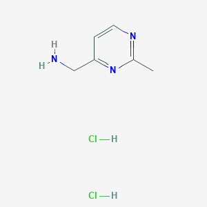 molecular formula C6H11Cl2N3 B1438335 (2-Methylpyrimidin-4-yl)methylamine dihydrochloride CAS No. 1153235-58-5