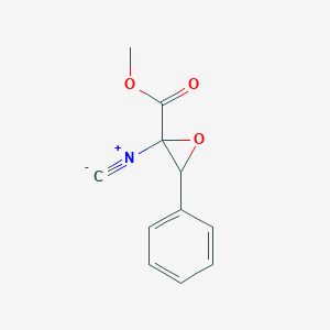 molecular formula C11H9NO3 B14383353 Methyl 2-isocyano-3-phenyloxirane-2-carboxylate CAS No. 90179-06-9