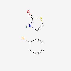 molecular formula C9H6BrNOS B1438339 4-(2-溴苯基)-2,3-二氢-1,3-噻唑-2-酮 CAS No. 1095231-39-2
