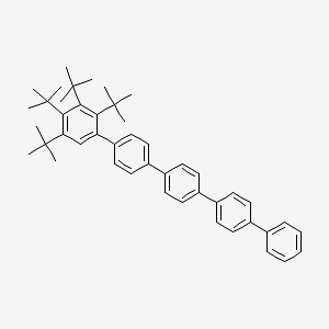molecular formula C46H54 B14383391 Tetra-t-butyl-p-quinquephenyl CAS No. 90167-52-5