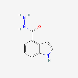 molecular formula C9H9N3O B1438342 1H-Indole-4-carbohydrazide CAS No. 885272-22-0