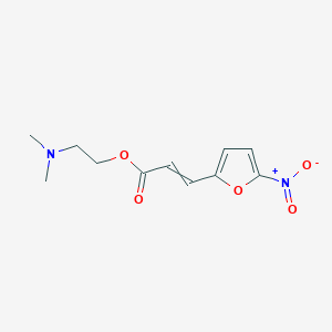 molecular formula C11H14N2O5 B14383423 2-(Dimethylamino)ethyl 3-(5-nitrofuran-2-YL)prop-2-enoate CAS No. 90147-33-4