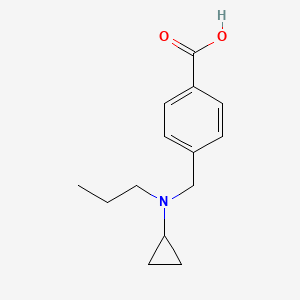 molecular formula C14H19NO2 B1438346 4-{[Cyclopropyl(propyl)amino]methyl}benzoic acid CAS No. 1094894-14-0