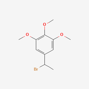 molecular formula C11H15BrO3 B1438348 5-(1-Bromoethyl)-1,2,3-trimethoxybenzene CAS No. 1094792-22-9