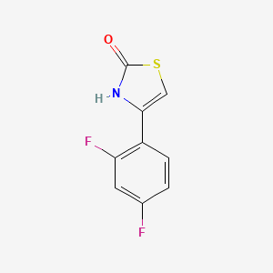 molecular formula C9H5F2NOS B1438349 4-(2,4-Difluorophenyl)thiazol-2-ol CAS No. 1095110-55-6