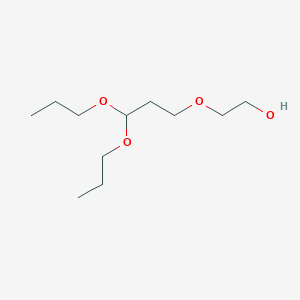 molecular formula C11H24O4 B14383503 2-(3,3-Dipropoxypropoxy)ethan-1-ol CAS No. 89769-26-6