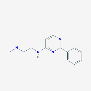molecular formula C15H20N4 B14383545 N~1~,N~1~-Dimethyl-N~2~-(6-methyl-2-phenylpyrimidin-4-yl)ethane-1,2-diamine CAS No. 90185-70-9