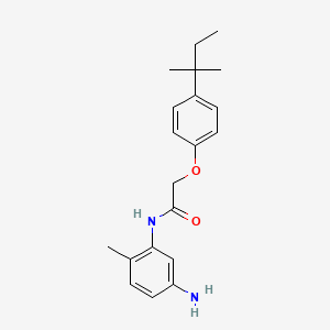 molecular formula C20H26N2O2 B1438355 N-(5-Amino-2-methylphenyl)-2-[4-(tert-pentyl)-phenoxy]acetamide CAS No. 1020054-81-2