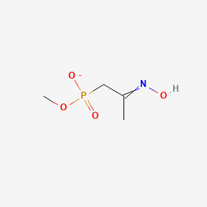 molecular formula C4H9NO4P- B14383564 Methyl [2-(hydroxyimino)propyl]phosphonate CAS No. 88184-65-0