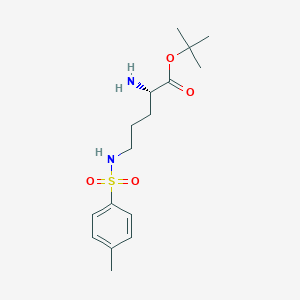 molecular formula C16H26N2O4S B1438357 tert-butyl N~5~-[(4-methylphenyl)sulfonyl]-L-ornithinate CAS No. 94374-22-8
