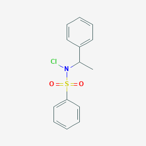 molecular formula C14H14ClNO2S B14383570 N-Chloro-N-(1-phenylethyl)benzenesulfonamide CAS No. 88576-68-5