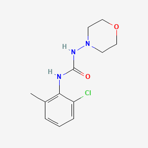 molecular formula C12H16ClN3O2 B14383584 N-(2-Chloro-6-methylphenyl)-N'-morpholin-4-ylurea CAS No. 88302-29-8