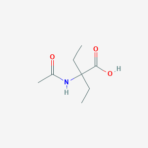 molecular formula C8H15NO3 B143836 2-Acetamido-2-ethylbutanoic acid CAS No. 139578-94-2