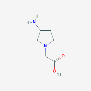 molecular formula C6H12N2O2 B1438361 (3-Amino-pyrrolidin-1-yl)-acetic acid CAS No. 885277-64-5