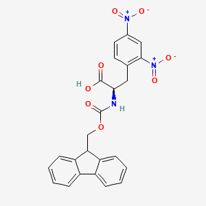molecular formula C24H19N3O8 B1438366 Fmoc-D-2,4-dinitrophenylalanine CAS No. 1217733-50-0