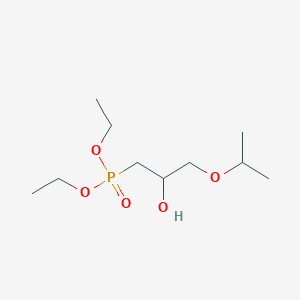 molecular formula C10H23O5P B14383668 Diethyl {2-hydroxy-3-[(propan-2-yl)oxy]propyl}phosphonate CAS No. 89964-98-7