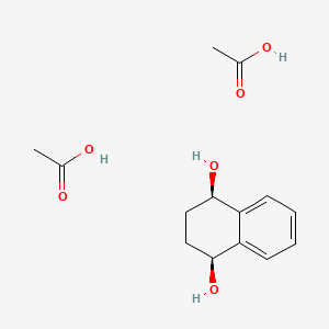 molecular formula C14H20O6 B14383689 acetic acid;(1S,4R)-1,2,3,4-tetrahydronaphthalene-1,4-diol CAS No. 90018-92-1