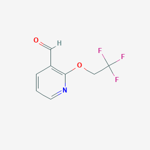 molecular formula C8H6F3NO2 B1438369 2-(2,2,2-Trifluoroethoxy)nicotinaldehyde CAS No. 902837-51-8