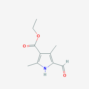 molecular formula C10H13NO3 B143837 Ethyl 5-formyl-2,4-dimethyl-1H-pyrrole-3-carboxylate CAS No. 2199-59-9