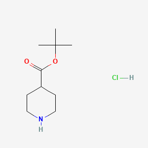 molecular formula C10H20ClNO2 B1438371 叔丁基哌啶-4-甲酸盐酸盐 CAS No. 892493-65-1