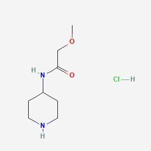 molecular formula C8H17ClN2O2 B1438373 2-甲氧基-N-(哌啶-4-基)乙酰胺盐酸盐 CAS No. 1170286-82-4