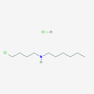 molecular formula C10H23Cl2N B14383746 N-(4-chlorobutyl)hexan-1-amine;hydrochloride CAS No. 88090-13-5