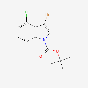 molecular formula C13H13BrClNO2 B1438376 1-Boc-3-Bromo-4-chloroindole CAS No. 914349-33-0