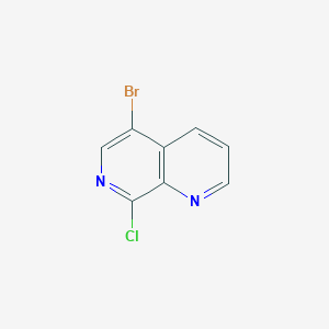 molecular formula C8H4BrClN2 B1438377 5-Bromo-8-chloro-1,7-naphthyridine CAS No. 909649-06-5
