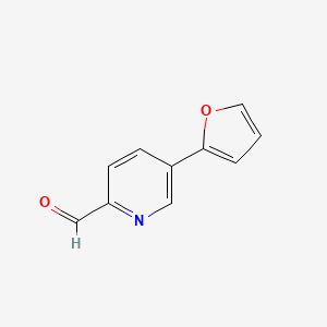 molecular formula C10H7NO2 B1438382 5-(2-Furyl)pyridine-2-carbaldehyde CAS No. 886851-45-2