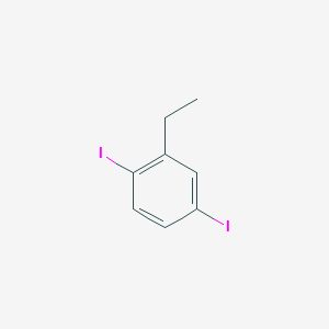 molecular formula C8H8I2 B14383902 2-Ethyl-1,4-diiodobenzene CAS No. 89976-52-3
