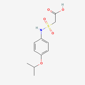molecular formula C11H15NO5S B1438393 2-{[4-(Propan-2-yloxy)phenyl]sulfamoyl}acetic acid CAS No. 1152502-54-9